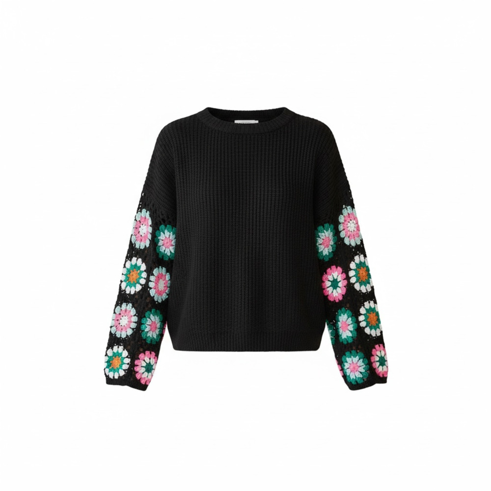 sweet generis Sweater Crochet Granny Square Sleeves